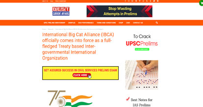 Best Current Affairs article